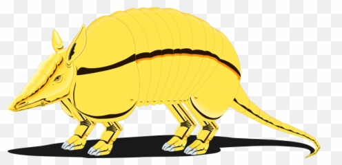 Armadillo - Gold Armadillo Clip Art Emoji,Armadillo Emoji