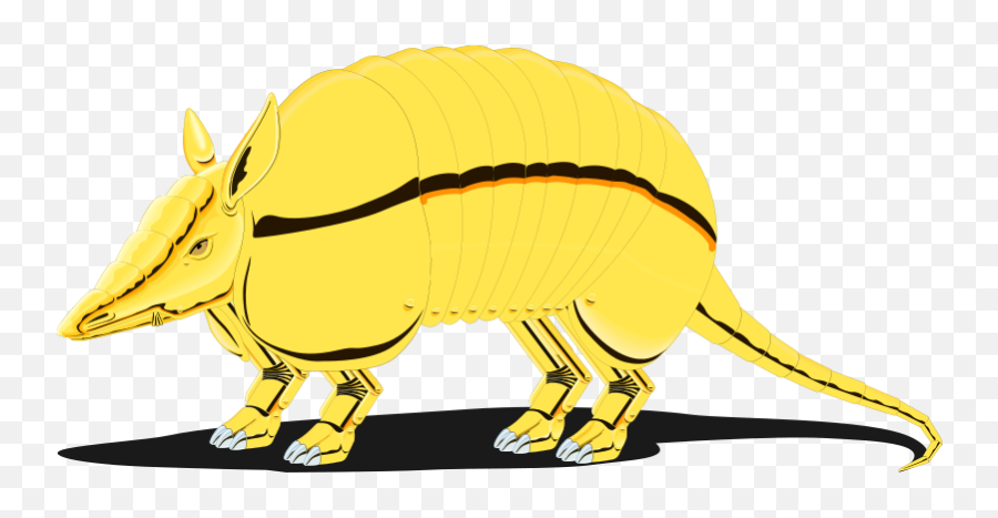 Armadillo - Gold Armadillo Clip Art Emoji,Armadillo Emoji