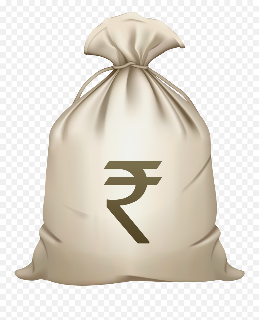 Money Bag Rupee Sign Png Image Free - Clip Art Coffee Bean Free Emoji,Money Bag Emoji