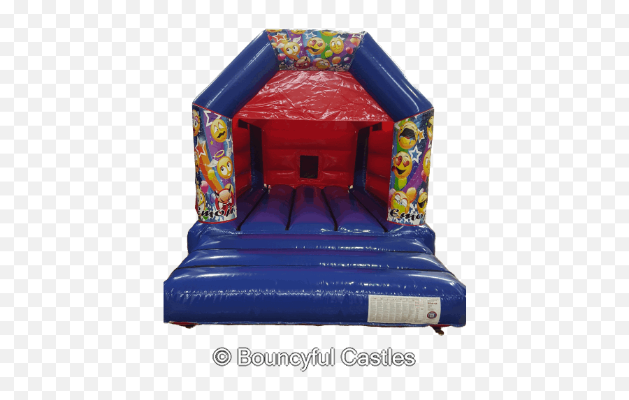 Emoji Bouncy Castle Hire Red U0026 Blue - Inflatable,Blue Emoji