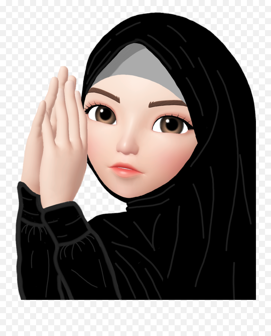 Hijab Cartoon - Zepeto Hijab Emoji,Hijab Emoji