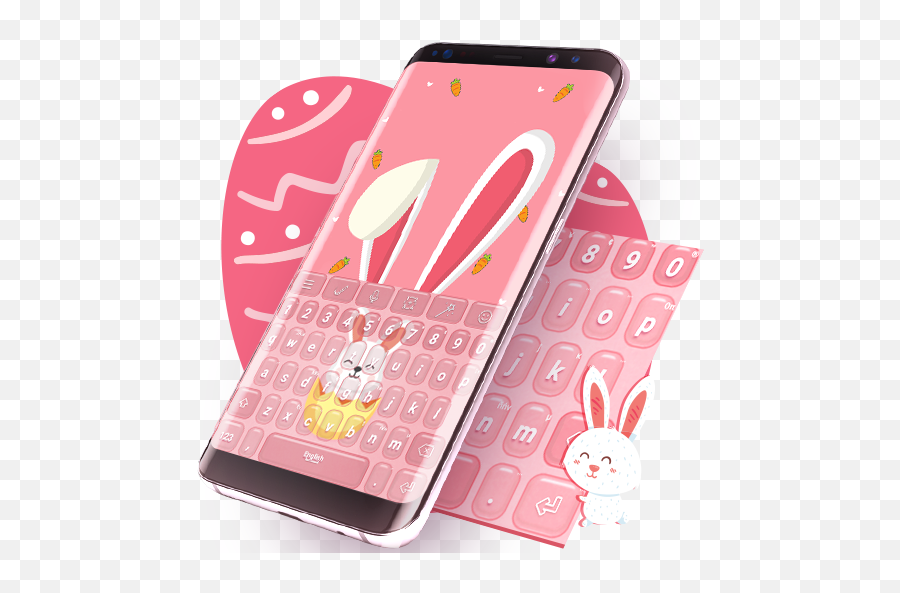 Pink Cute Bunny Keyboard - Apps On Google Play Smartphone Emoji,Bunny Emoticon Text