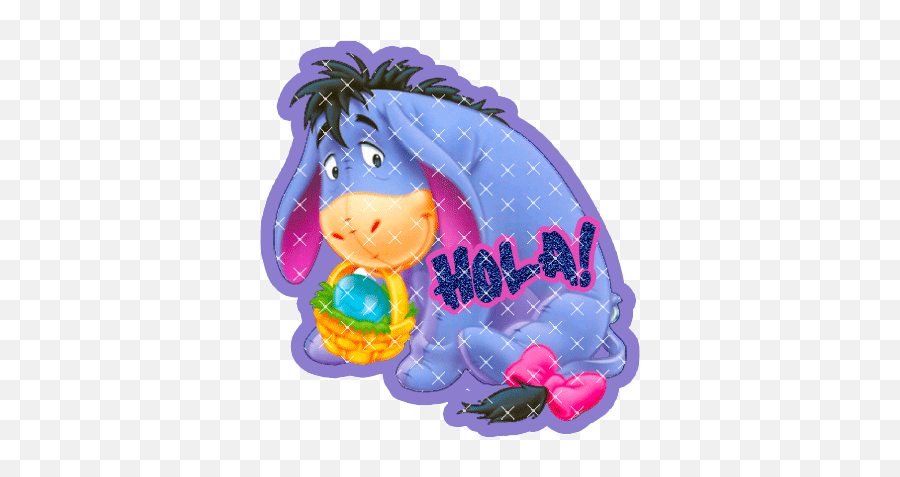 Glitter Gif Picgifs Eeyore 535845 - Easter Disney Characters Emoji,Eeyore Emoji