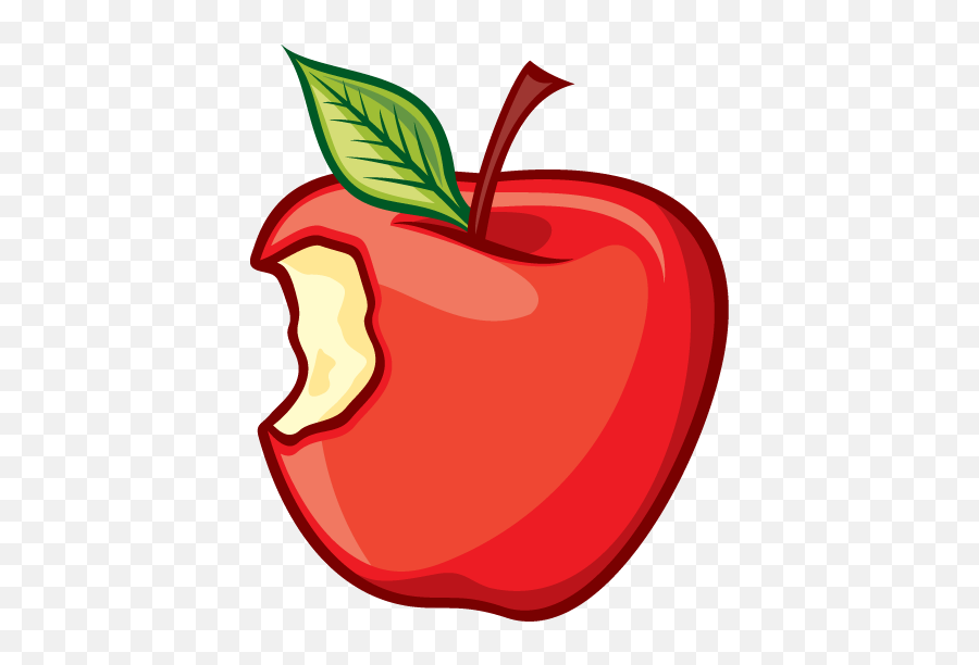 Red Apple Emoji Icon - Clip Art Library Clipart Cartoon Apple Png,Apple Animated Emojis