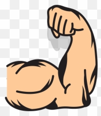 Arms Clipart Weak Transparent Free For - Muscle Emoji