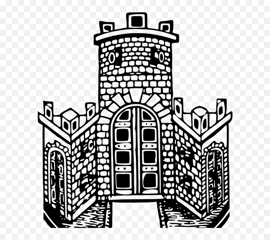 Building Castle Fort - Fort Design Clipart Emoji,Castle Book Emoji