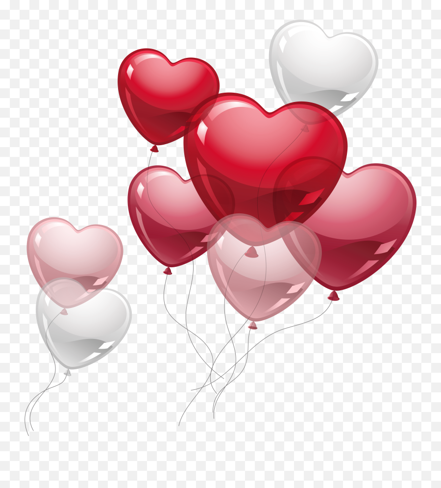 285 Cute Heart Free Clipart - Valentines Day Balloons Png Emoji,Heart Emoji Balloon