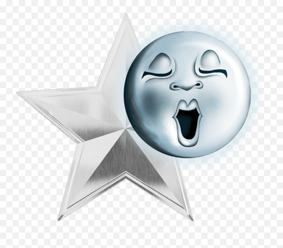 Mq Silver Stars Star Moon Emoji Emojis - Illustration,Silver Emoji