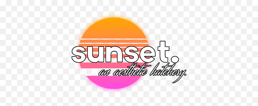 Sunset Hatchery - Calligraphy Emoji,Sunset Emoji