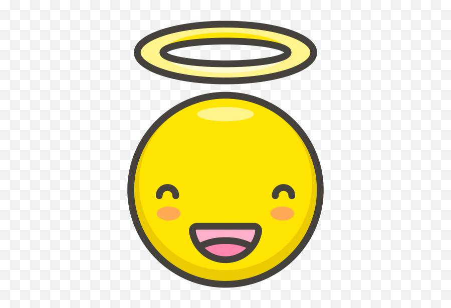 Halo Emoji - Halo Emoji,Emoji Smile Face