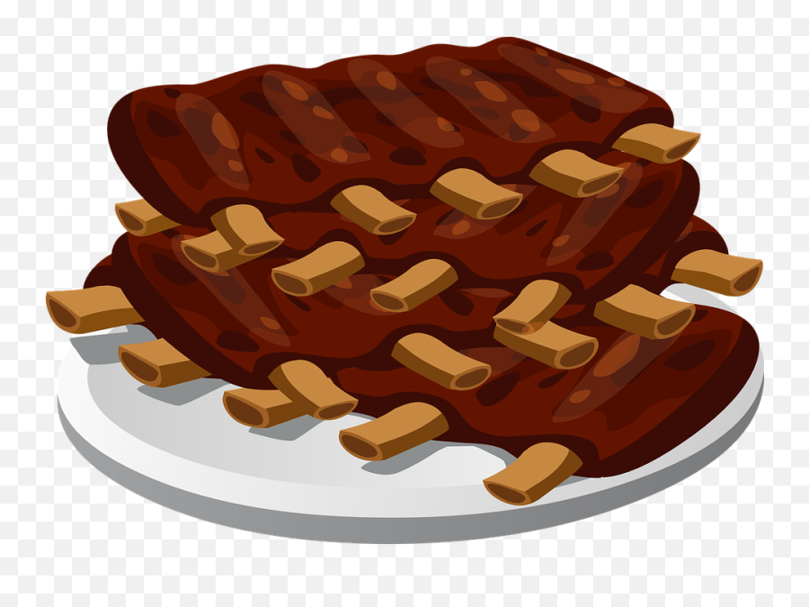 Meat Clipart Bbq Chicken Meat Bbq - Ribs Clipart Emoji,Barbecue Emoji