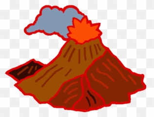 Volcano Clipart Transparent - Clipart Volcano Eruption Gif Emoji,Volcano Emoji