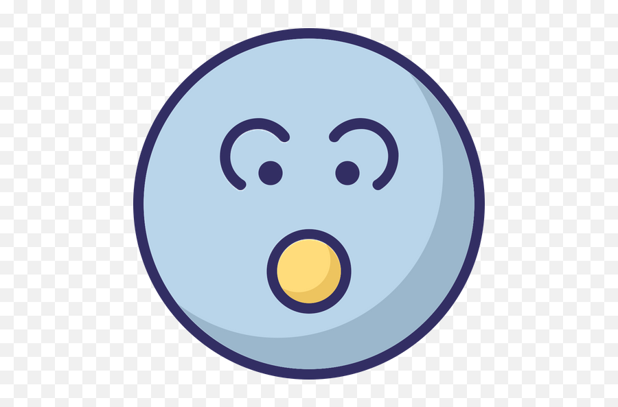 Baffled Emoticon Emoji Icon Of Colored - Circle,Seal Emoticon
