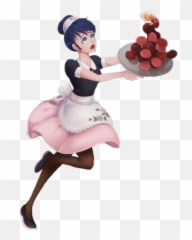 Maid Marinette Waitress Macaroons - Marinette Waitress Emoji,Waitress Emoji
