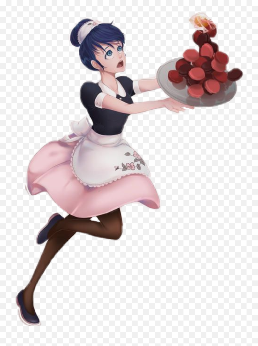 Maid Marinette Waitress Macaroons - Marinette Waitress Emoji,Waitress Emoji