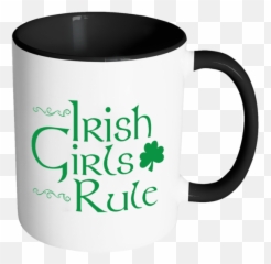 Irish Girls Rule Color Accent Coffee - Read Or Not To Read Emoji,Frog And Coffee Cup Emoji