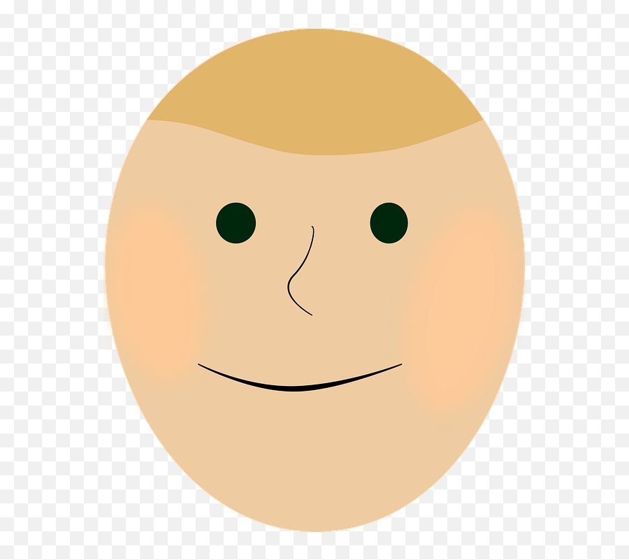 Face Smile Portrait - Circle Emoji,Confident Emoticon