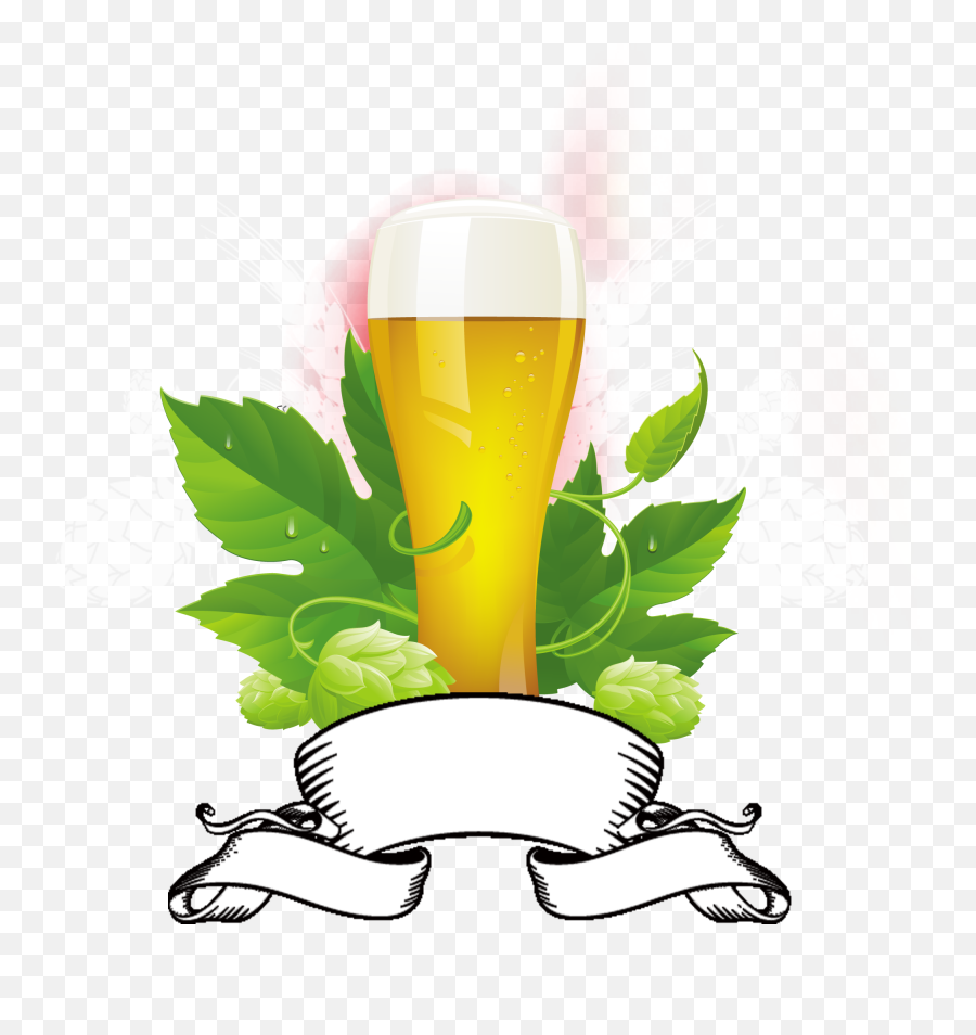 Hops Clipart Beer Logo Hops Beer Logo - Milk Design Emoji,Leaf Beer Emoji