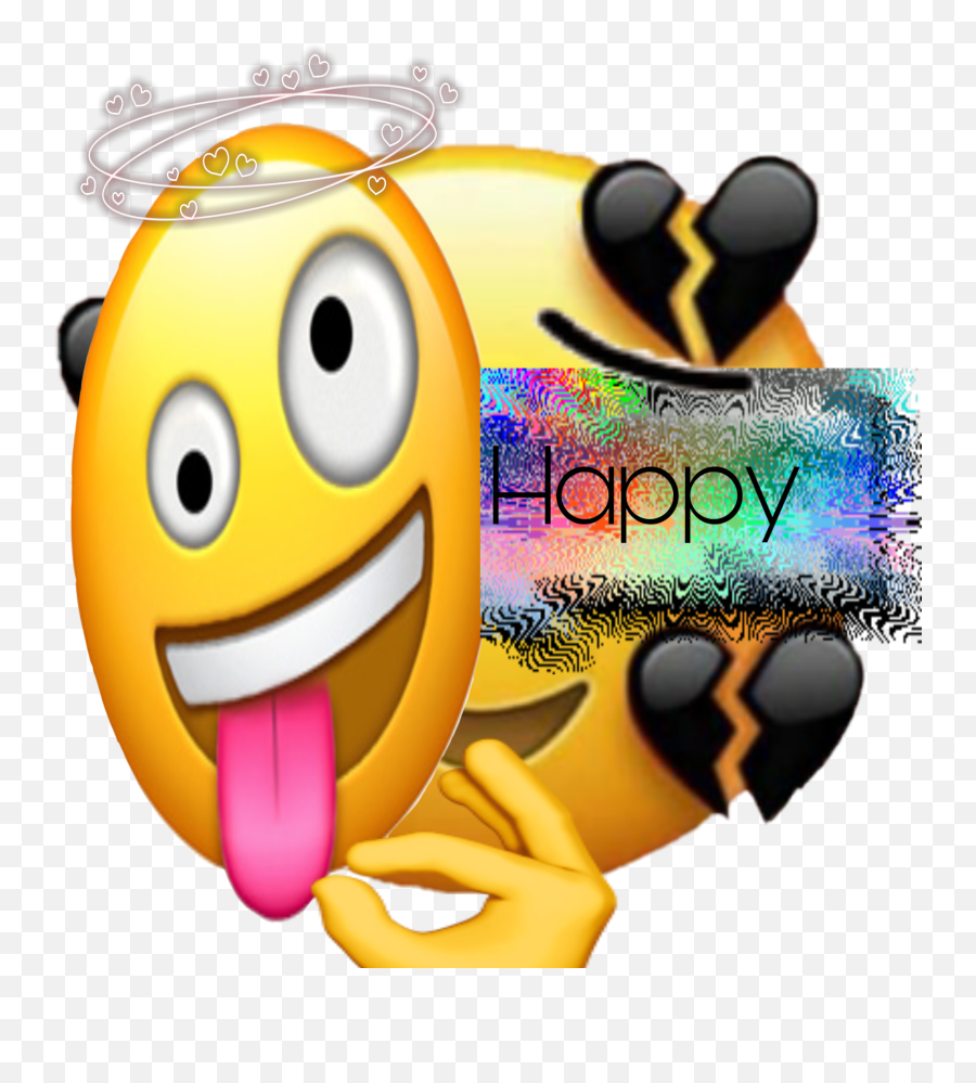 Imhappy Help Mask Emoji - Sticker By Mwaters5290 Crying And Smiling Emoji,Mask Emoji
