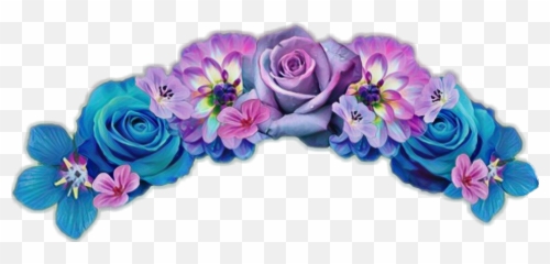 Purple Flower Crown Png Transparent - Background Emoji