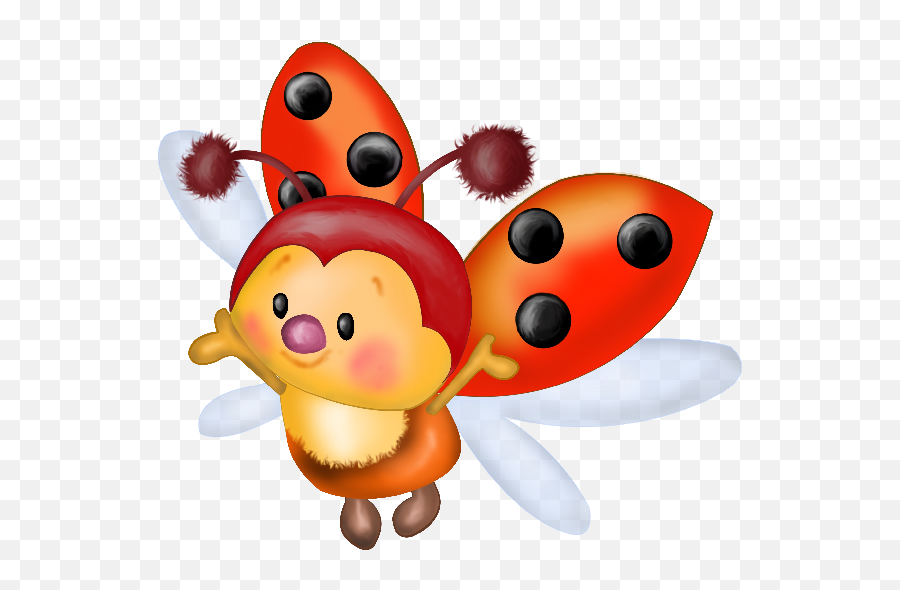 Cute Ladybug Butterflies Bees U0026 Bugs Ladybug Clip Art - Desenho Infantil Com Fundo Transparente Emoji,Beetle Emoji