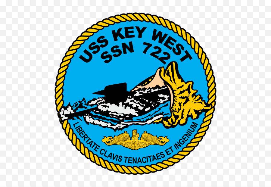 Navy Submarine Ssn 722 Uss Key West Sticker - Uss Key West Logo Emoji,Submarine Emoji