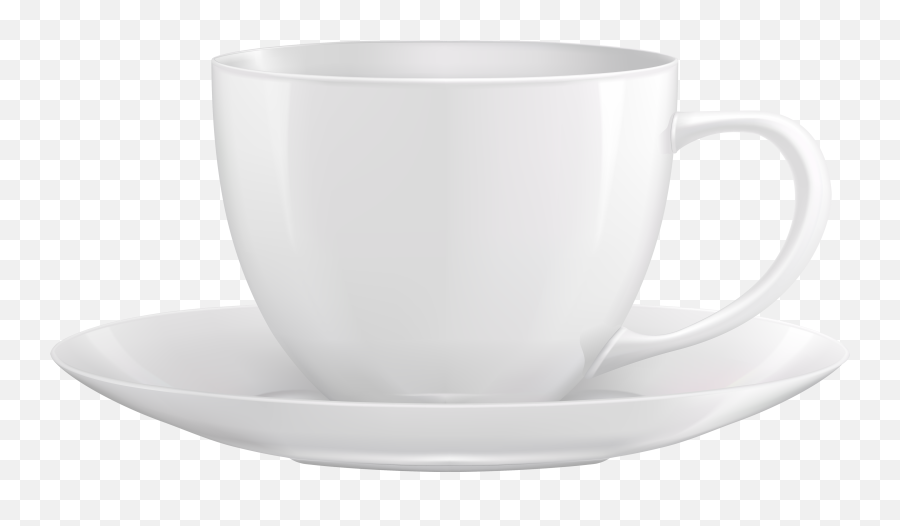 White Tea Cup Clipart - Transparent Background Cup Plate Png Emoji,Teacup Emoji