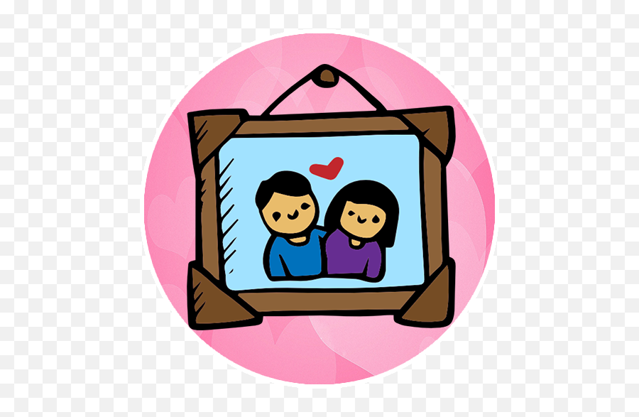 Cute Valentine Photo Frame For Girlfriend - Apps En Photograph Emoji,Angel Emoji Copy And Paste