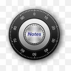 u200ePassWorks Notes - Combination Padlock Clip Art Emoji