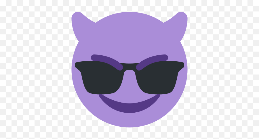 Imp - Smiling Imp Emoji Transparent,Sunglasses Emoji
