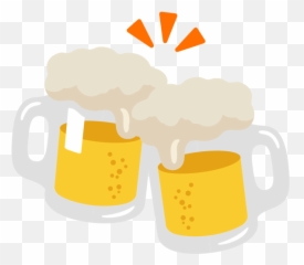 Emoji U1f37b - Emoticon Beer Png