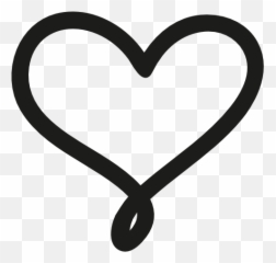 Love Hand Drawn Heart Symbol Outline Free Vector Icons - Cute Clip Art Emoji