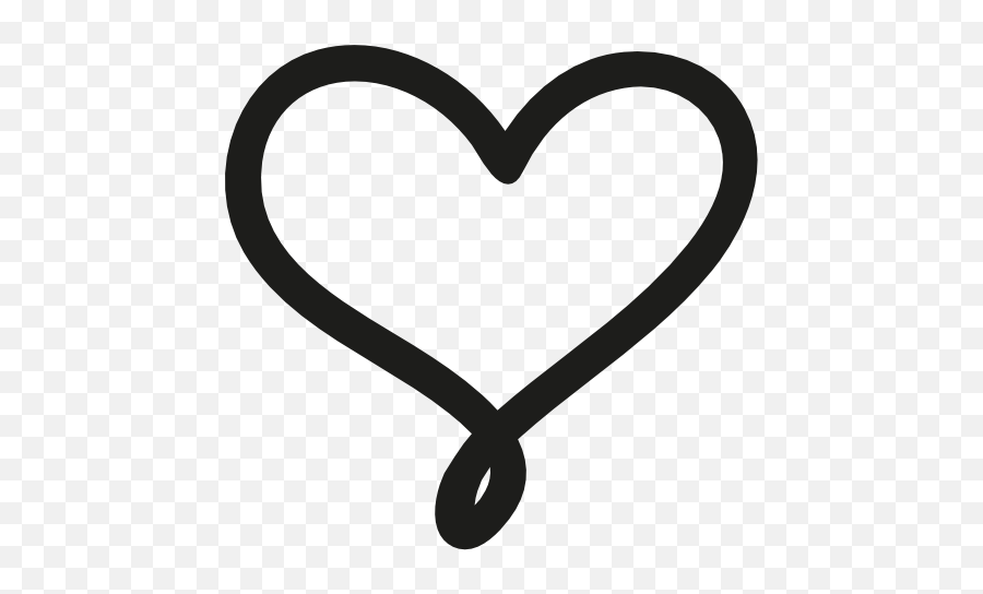 Love Hand Drawn Heart Symbol Outline Free Vector Icons - Cute Heart Clip Art Emoji,Emoji Outlines