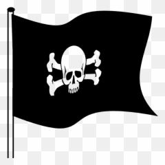 Sad Pirate Flag Sticker - Skull Emoji,Pirate Flag Emoji
