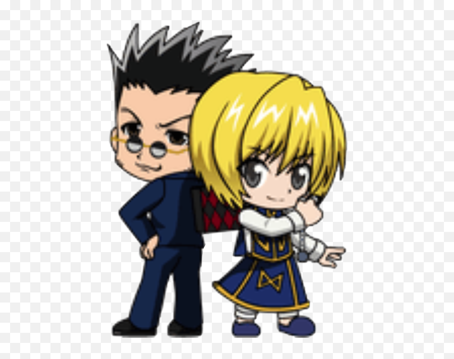 Hxh Kurapika Leorio Chibi Sticker By Stinky - Fictional Character Emoji,Emoji Stinky