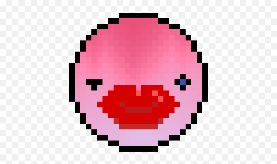 Pixilart - Pixel Ping Pong Ball Emoji,Smooch Emoticon