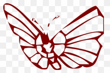Maroon Butterfly 2 Icon - Icon Emoji,Butterfly Emoticon