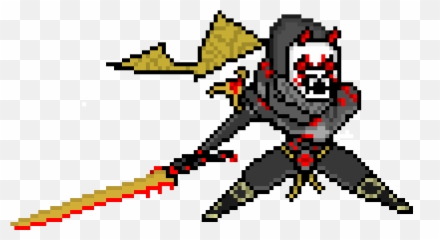 Oni Genji Pixel - Oni Genji Pixel Art Emoji,Oni Emoji