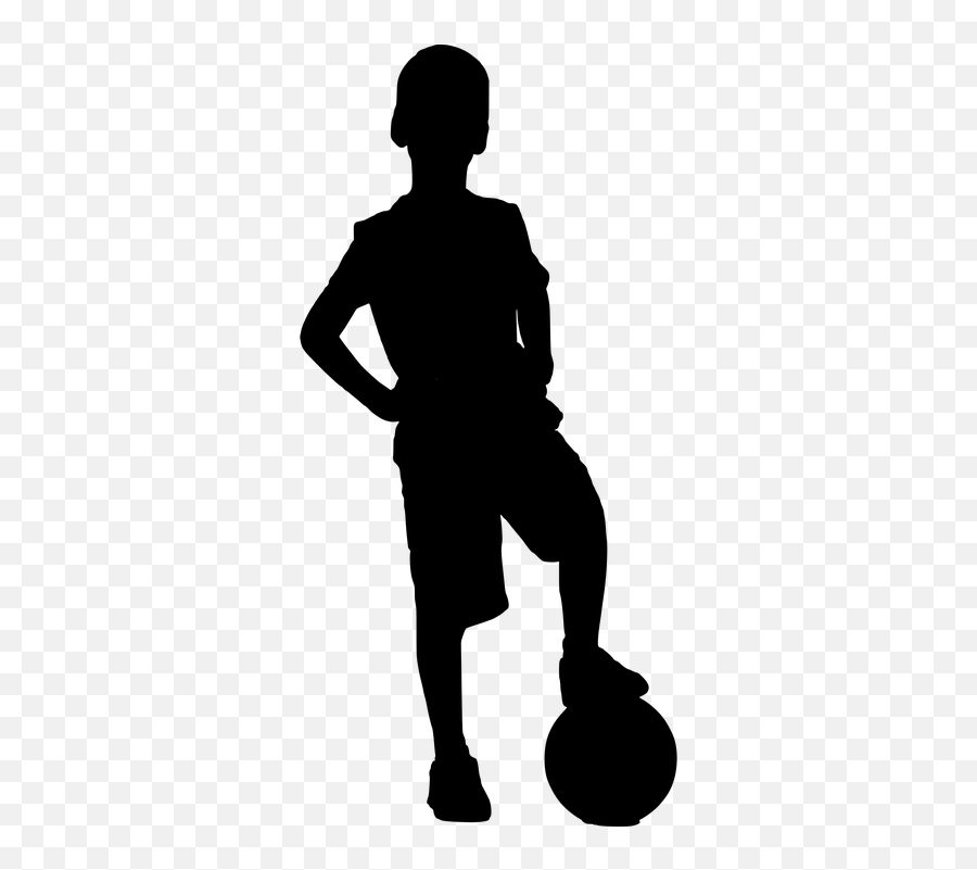 Free Football Soccer Illustrations - Transparent Background Child Silhouette Clipart Emoji,German Flag Emoji
