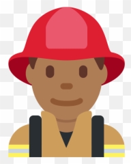 Twemoji2 1f468 - Emoji Firefighter Heads,Fireman Emoji