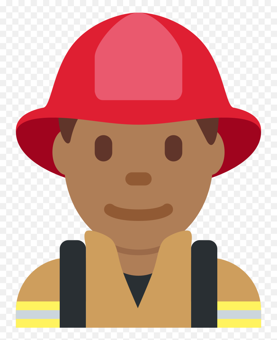 Twemoji2 1f468 - Emoji Firefighter Heads,Fireman Emoji