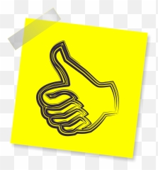 Like Thumb Up Thumbs Sign - Llaços Grocs Emoji