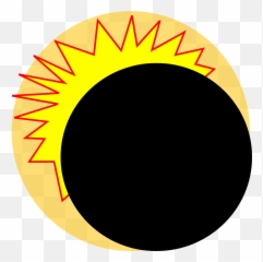 Eclipse Explosion Fire Ray Sun - Solar Clip Art Emoji