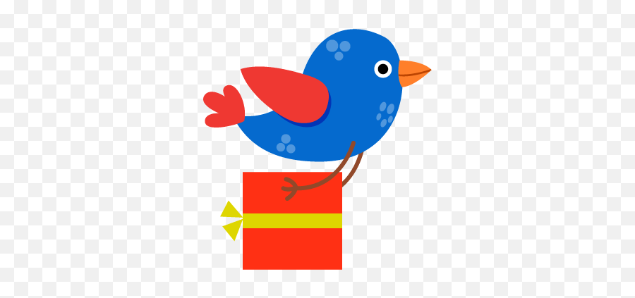 Christmas Celebration Stickers Pack - Eastern Bluebird Emoji,Bluebird Emoji