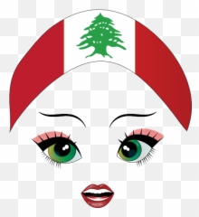 Lebanese Girl Smiley Emoticon Clipart - Coat Of Arms Lebanon Emoji