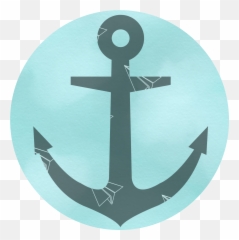 Blue Black Anchor Anchors Freetoedit - Png Emoji