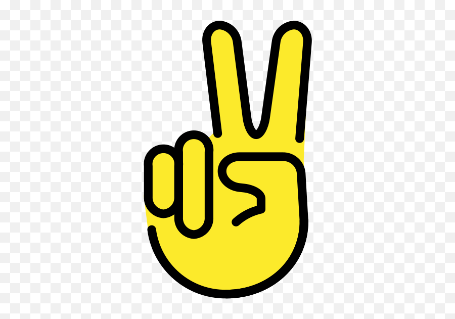 Victory Hand - Emoji Meanings U2013 Typographyguru Emoji,Sign Language Emoji