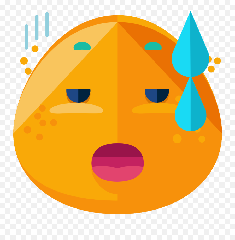 Emoticons Tired - Circle Emoji,Tired Emoticon