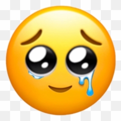 Largest Collection of Free - toEdit crying Stickers PicsArt Pleading Face Emoji Png Apple