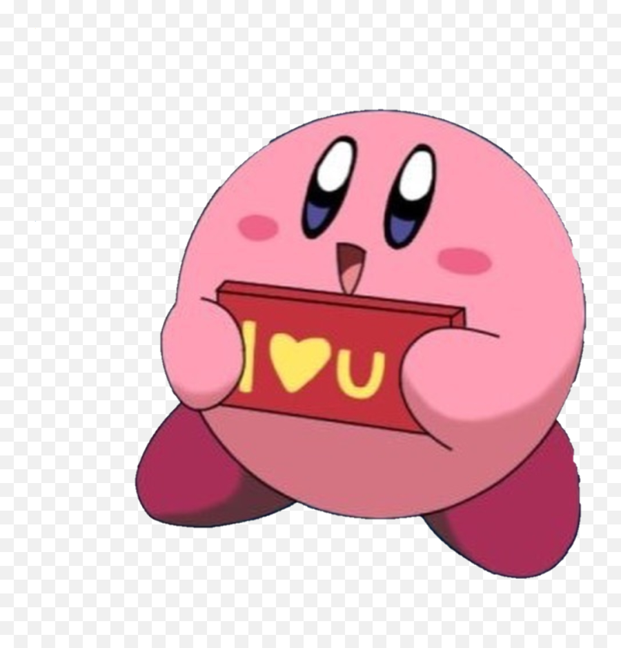 The Newest Reactionpic Stickers - Poyo Kirby Emoji,Kirby Thinking Emoji